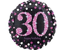 A 18 Круг HB Sparkling Birthday 30 pink S55
