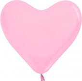 S 12&amp;quot; Сердце Розовый / Bubble Gum Pink 50шт/уп