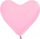 S 12&quot; Сердце Розовый / Bubble Gum Pink 50шт/уп