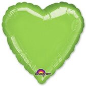 A 18 Сердце Металлик LimeGreen A 18 Сердце Металлик LimeGreen