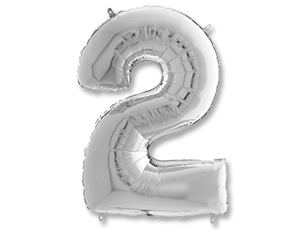 Г ЦИФРА 2  26" Silver