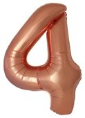И 40"/102 см Цифра "4" Slim, Бронза, Металлик