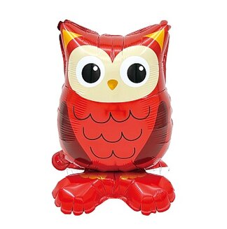 К Шар 3D (18''/46 см) Фигура на подставке, Лесная Сова