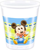 Pc 200мл Стаканы пластиковые "Малыш Микки" / Baby Mickey 8шт