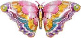 F Сверкающая бабочка, Розовый 38''/97 см
