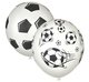M 12&quot;/30см Пастель WHITE (шелк) 5 ст. рис Футбол 25шт