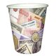 P 200мл Стаканы бумажные Деньги 6шт