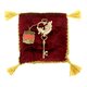 Золотой ключик сувенирный на подушке "Любви и гармонии"