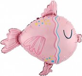 F Тропическая рыбка, Розовый 30''/76 см
