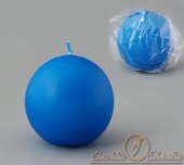 свеча шар 80 синий 085107
