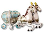 Г ФИГУРА 40"/190 см Карета свадебная с лошадьми
