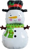 F Снеговик в зеленом шарфе 35''/89 см
