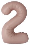 И 40"/102 см Цифра "2" Slim, Винтажная роза, Матовый