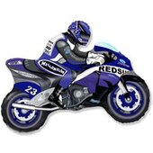 И Мотоцикл (синий) / Motor bike 31&quot;/69*79 см