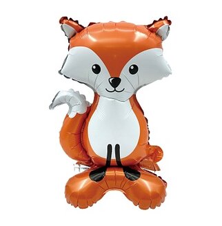 К Шар 3D (21''/53 см) Фигура на подставке, Лесная Лиса