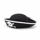 Шляпа "Пиратская" с серебряной лентой, малая