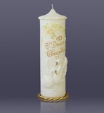 свеча свадебная-большая «Лебеди» (белая)
