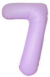 И 40"/102 см Цифра "7" Slim, Лаванда, Матовый