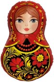 Ag Фигура Матрешка Золотая роспись, 31&amp;quot;/79 см