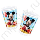 Pc 200мл Стаканы пластиковые "Игривый Микки Маус" / Playful Mickey 8шт