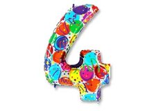 Г ЦИФРА "4" 40" Шары