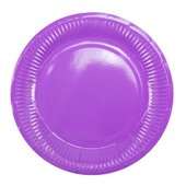 Y 18см Тарелки бумажные ламинированные Purple 6шт