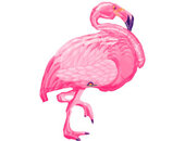 А ФИГУРА/P35 Фламинго розовый
