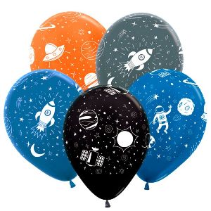 S 12" Космос, Ассорти Метал 5 ст. 50 шт. 612182