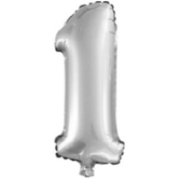 F 16''/41 см Цифра "1" Серебро