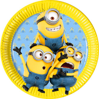 Pc 23см Тарелки "Милые Миньоны" / Lovely Minions 8шт