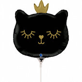 Г 14&amp;quot; Котенок принцесса. Черный / Cat Princess Black mini