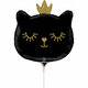 Г 14" Котенок принцесса. Черный / Cat Princess Black mini