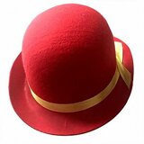 Шляпа "Котелок" Красная