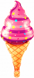 F 17 Мороженое, Вафельный рожок, Розовый