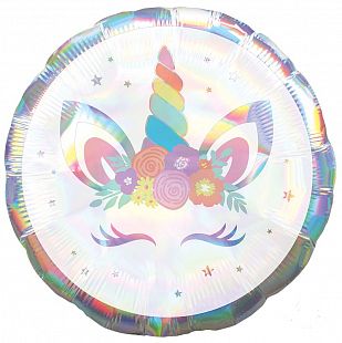 A 18 Круг Глазки Единорога Перламутр / Unicorn Party Iridecsent S55