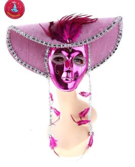 Карнавальная маска &quot;Хозяйка Карибского моря&quot;, розовая