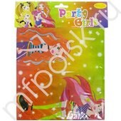 F 140см X 180см Скатерть полиэтиленовая Party Girls
