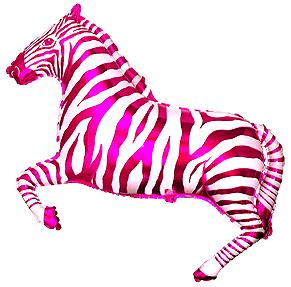 И Зебра (фуксия) / Zebra 42&quot;/74*107 см