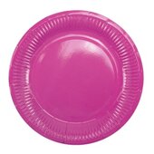 Y 18см Тарелки бумажные ламинированные Hot Pink 6шт
