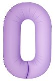 И 40"/102 см Цифра "0" Slim, Лаванда, Матовый