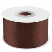 Лента атласная (3,8 см*22,85 м) Шоколадный