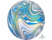 А 3D СФЕРА Б/РИС 16" Мрамор Blue