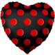 F 18 Сердце, Красные точки, Черный