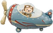 Ag Фигура Самолет и мишка-пилот, 34"/86 см