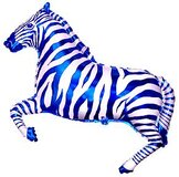 И Зебра (синий) / Zebra 42"/74*107 см