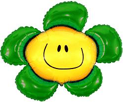И Цветочек (солнечная улыбка) зелёный / Flower 41&quot;/89*104 см