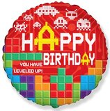 И 18 Круг С Днем Рождения (пиксели), Красный 401595