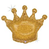 B 36&quot;/90 см Корона золотая Голография / Glittering Crown Gold