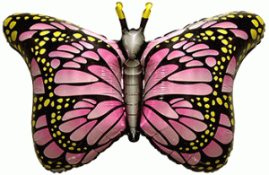 И Бабочка-монарх (фуксия) 38''/97 см
