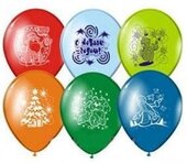 B Шар с рисунком 12&amp;quot; С Новым годом